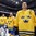 MOSCOW, RUSSIA - MAY 6: Sweden's Jimmie Ericsson #21 and teammates look on during the national anthem after a 2-1 overtime win over Latvia during preliminary round action at the 2016 IIHF Ice Hockey Championship. (Photo by Andre Ringuette/HHOF-IIHF Images)

